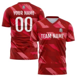 Red Custom Soccer Jerseys – Personalized Soccer Uniforms for Men, Women, and Kids