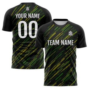 Black & Green Custom Soccer Jerseys – Personalized Soccer Uniforms for Men, Women, and Kids
