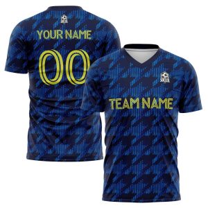 Blue Custom Name Soccer Jersey Set – Personalized Jerseys & Shirts for Men, Women, and Kids