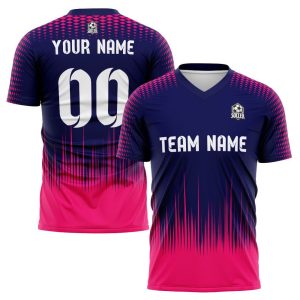 Navy Custom Name Soccer Jersey Set – Personalized Jerseys & Shirts for Men, Women, and Kids